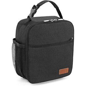 Small Insulated Lunch Bag Tote Reusable Cooler Lunchbox for Work or Travel